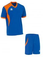 Errea, Set Neath shirt+ short royal/arancio - Voetbaltenues