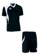 Errea, Set Neath shirt+ short nero/bianco - Voetbaltenues