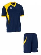 Errea, Set Neath shirt+ short blu/giallo - Voetbaltenues