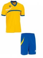 Errea, set Derby shirt+ Neath short giallo/royal - Voetbaltenues