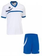 Errea, set Derby shirt+ Neath short bianco/royal - Voetbaltenues