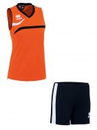 Errea, Volleyball set Vitoria shirt Amazon short Arancio nero bianco - Volleybal