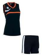 Errea, Volleyball set Vitoria shirt Amazon short Nero arancio bianco - Volleybal