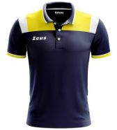 Zeusport, Polo Vesuvio blu-giallo - PADEL lijn