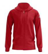 Zeusport, FELPA ULTRA C/ZIP Rosso - Fitnesskleding