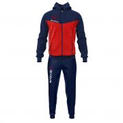 Givova, TR018P TUTA VISA MELANGE CON CAPPUCCIO POLARFLEECE 0457 - Trainingspakken