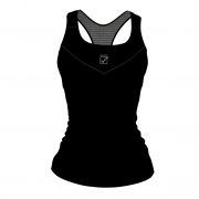 Givova, FIT06 CANOTTA DONNA STAMPA Nero - Fitnesskleding