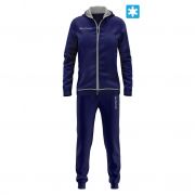 Givova, LFB26 Tuta King Star Donna Felpa Blu/Grigio Chiaro - Trainingspakken