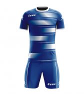 Zeusport, Kit Kosmo Royal/bianco - Voetbaltenues