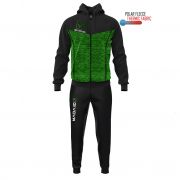 Givova, TR018P TUTA VISA MELANGE CON CAPPUCCIO POLARFLEECE 1088 - Trainingspakken