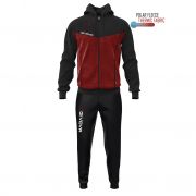 Givova, TR018P TUTA VISA MELANGE CON CAPPUCCIO POLARFLEECE 0810 - Trainingspakken