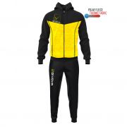 Givova, TR018P TUTA VISA MELANGE CON CAPPUCCIO POLARFLEECE 1056 - Trainingspakken