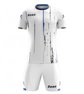 Zeusport, Kit Bolt White Royal/blu - Voetbaltenues