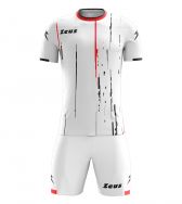 Zeusport, Kit Bolt White Rosso/nero - Voetbaltenues