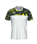 Errea, Shirt Manolo Bianco-blu-verdefluo - PADEL lijn