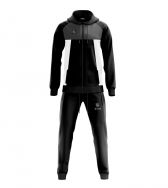 Zeusport, Tuta Capua Nero/darkgrey - Trainingspakken