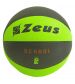 Zeusport Pallone Basket School Nero/verdefluo